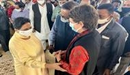 Priyanka Gandhi meets Mayawati, extends condolences to BSP supremo over her mother's demise