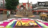 Nagpur: RSS headquarters decked with rangolis on 'bhoomi pujan' day