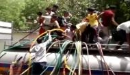 BJP workers stage protest against AAP over water crisis in Delhi